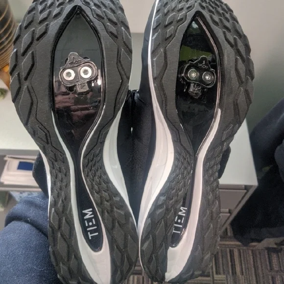 Tiem Slipstream Womens Cycling Shoe - Black - Size 8.5 - SPD Clips Included! - Picture 5 of 5